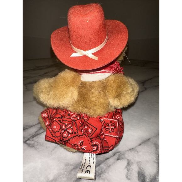 VTG The Bialosky Treasury Nutmeg 2 II Teddy Bear Girl Jointed 8" 1995 Red Hat - Picture 3 of 9